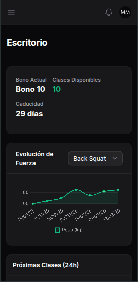Interfaz de App Minimalista